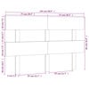 vidaXL Bed Headboard Honey Brown 154x3x81 cm Solid Wood Pine