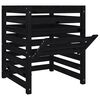 vidaXL Composter Black 63.5x63.5x77.5 cm Solid Wood Pine