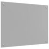 vidaXL Kitchen Backsplash Light grey 80 x 60 x 0.6 cm Tempered Glass