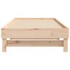 vidaXL Pull-out Day Bed without Mattress 2x(90x200) cm Solid Wood Pine