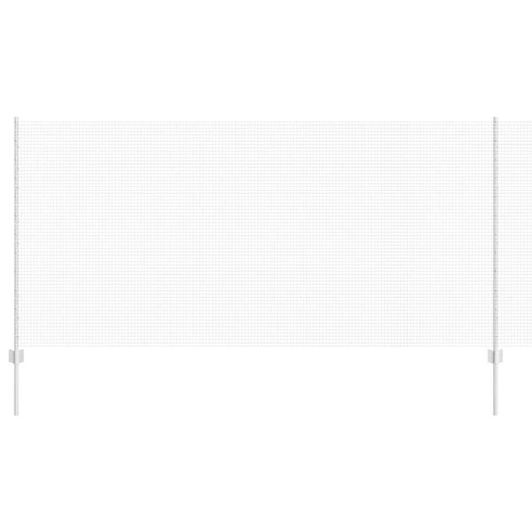 vidaXL Fence with Post Silver 1.2 x 10 m Steel