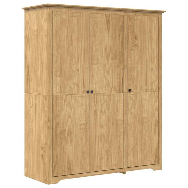 vidaXL Wardrobe BODO Honey Brown 146 x 53.5 x 173 cm Engineered Wood