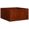 vidaXL Planter Rusty 80x80x40 cm Weathering Steel