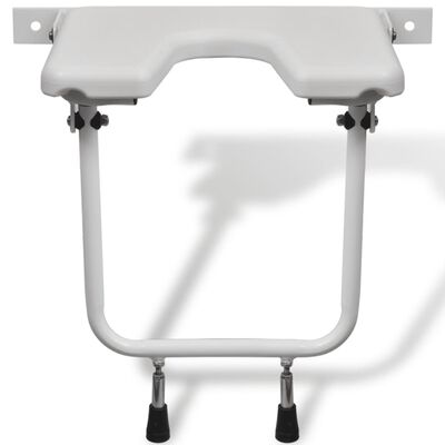 vidaXL Shower Seat Steel White