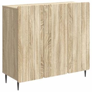 vidaXL Sideboard Sonoma Oak 89 x 34.5 x 82 cm Engineered Wood