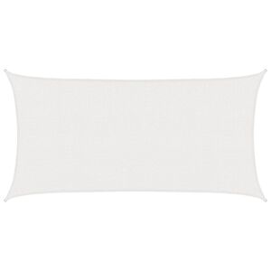 vidaXL Sunshade Sail 2 x 6 m HDPE Rectangular White