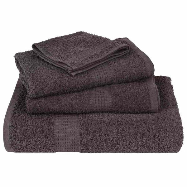 vidaXL Guest Towels "FROGN" 2 pcs Anthracite 30x50 cm 360 gsm