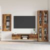 vidaXL TV Cabinet Set with Drawer with Shelf Old Wood Engineered Wood