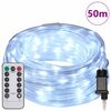 vidaXL Rope Light with 1200 LEDs Cold White 50 m PVC