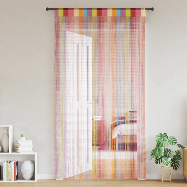 vidaXL String Curtains 2 pcs Multicolour 100x250 cm