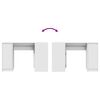 vidaXL Desk White 120x42x76 cm Engineered Wood