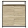 vidaXL Shoe Cabinet with 4 Flip-Drawers Sonoma Oak 100x34x112 cm