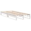 vidaXL Bed Frame without Mattress White 75x190 cm Small Single Solid Wood Pine