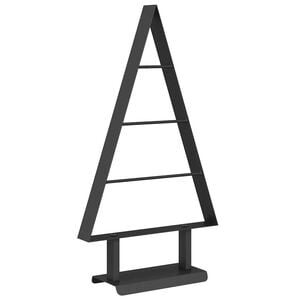 vidaXL Metal Christmas Tree with Stand Black 60 cm Steel