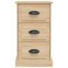 vidaXL Bedside Cabinet Sonoma Oak 39x39x67 cm Engineered Wood