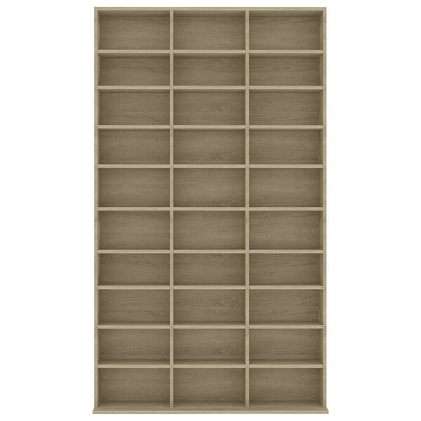 vidaXL CD Cabinet Sonoma Oak 102x23x177.5 cm Engineered Wood