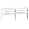 vidaXL Bed Frame with Headboard White 200x200 cm Solid Wood Pine