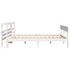 vidaXL Bed Frame without Mattress White 150x200 cm King Size Solid Wood Pine