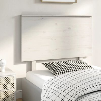 vidaXL Bed Headboard White 104x6x82.5 cm Solid Wood Pine