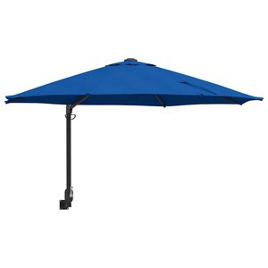 vidaXL Garden Parasol 248 x 248 x 148 cm Polyester and Steel Azurblau