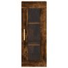vidaXL Wall Mounted Cabinet Smoked Oak 34.5x34x90 cm