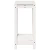 vidaXL Potting Table with Shelf White 82.5x35x75 cm Solid Wood Pine