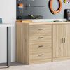 vidaXL Garage Storage Cabinet Sonoma Oak 60x51x85 cm Solid Wood Pine