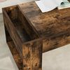 vidaXL Coffee Table Smoked Oak 110 x 50 x 41 cm Engineered Wood