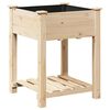vidaXL Garden Planter Beige 60.5 x 60 x 76.5 cm Solid Fir Wood