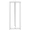 vidaXL Bar Table Legs T-Shaped 2 pcs White 40x35x(100-101) cm Steel
