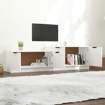 vidaXL TV Cabinet White 158.5x36x45 cm Engineered Wood
