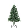 vidaXL Christmas Tree with 150 LEDs with Stand Green 150 cm PVC