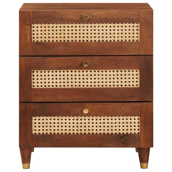 vidaXL Bedside Tables with Drawer 50 x 33 x 62 cm Solid Mango Wood