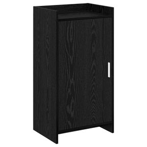 vidaXL Shoe Cabinet Black Oak 48 x 36 x 92 cm Engineered Wood