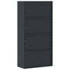vidaXL File Cabinet Anthracite and Red 90x40x180 cm Steel