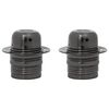 vidaXL Lamp Holders 2 pcs Glossy Black E27