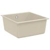 vidaXL Sink Beige 430 x 460 mm 80% Quartz and 20% Resin