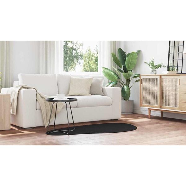 vidaXL Area Rugs HUARTE Black 80 x 150 cm Polyester