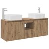 vidaXL Bathroom Cabinet Set 3 pcs Artisan Oak 53 x 35 x 63 cm