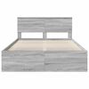 vidaXL Bed Frame Grey Sonoma 160 x 200 cm Engineered wood