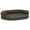 vidaXL Dog Bed Mattress | Dark Grey | 100% Polyester fabric, PP cotton, Foam