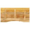 vidaXL Desk Top with Curve 110x60x2.5 cm Solid Wood Rough Mango