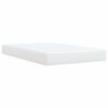 vidaXL Box Spring Bed with Mattress White 120x200 cm Faux Leather