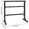 vidaXL Dumbbell Rack Black 99 x 45 x 95.5 cm Powder-Coated Steel