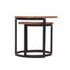 LABEL51 2 Piece Coffee Table Set Duo Wood/Black