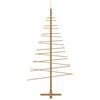 vidaXL Wooden Christmas Tree with Stand Brown 180 cm Bamboo