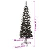 vidaXL Slim Christmas Tree Black 120 cm