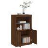 vidaXL Sideboard with LED Lights Brown Oak 60.5x37x100 cm