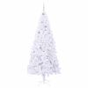 vidaXL Artificial Christmas Tree with Stand White 210 cm PVC and Steel