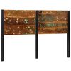 vidaXL Headboard 160 cm Solid Wood Reclaimed and Iron